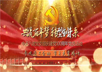 蓝狮在线八建党支部庆党建100周年党员活动